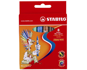Vaska krtii 12 krsas, STABILO yippy-wax